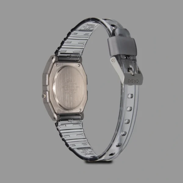 ساعت کاسیو یونیسکس طوسی شفاف | Casio F-91WS-7 Unisex Transparent Gray - Image 3