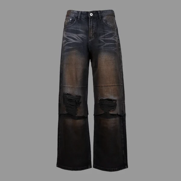 جین بگی دیسترسد چارکول | Jean Baggy Distressed Charcoal