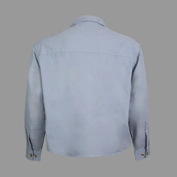 اورشرت باکسی اسوس آبی | ASOS Boxy Overshirt Blue - Image 3