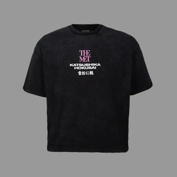 تیشرت باکسی اسوس اورسایز هوکوسائی کرین | ASOS Boxy Oversized T-Shirt Hokusai Crane