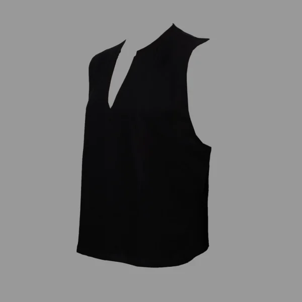 وست اسوس اورسایز یقه هفت مشکی اسوس | ASOS Oversized Vest With V-neck Black - Image 2