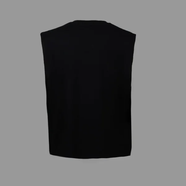 وست اسوس اورسایز یقه هفت مشکی اسوس | ASOS Oversized Vest With V-neck Black - Image 3