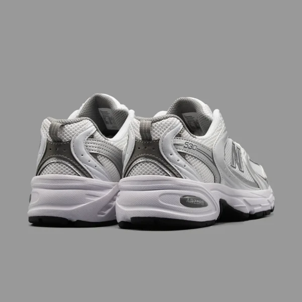 نیوبالانس 530 سفید طوسی | New Balance 530 White Gray - Image 3