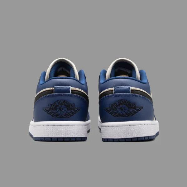 نایکی جردن 1 کرم سرمه ای ساق کوتاه | Nike Air Jordan 1 Low OG Blue Navy Cream - Image 4