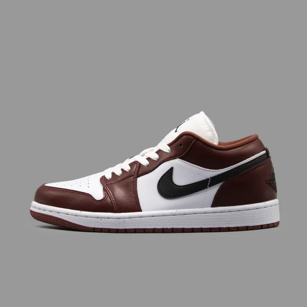 نایکی جردن 1 قهوه ای سفید ساق کوتاه | Nike Air Jordan 1 Low OG Bronze Eclipse