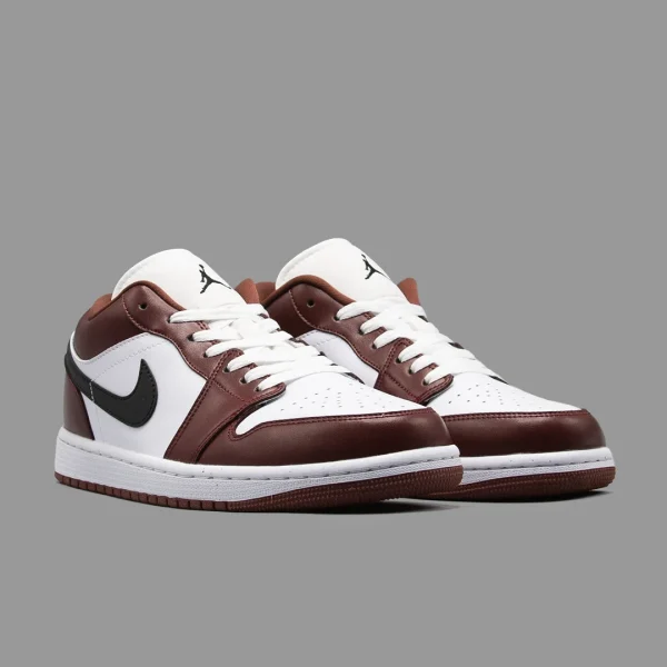 نایکی جردن 1 قهوه ای سفید ساق کوتاه | Nike Air Jordan 1 Low OG Bronze Eclipse - Image 2