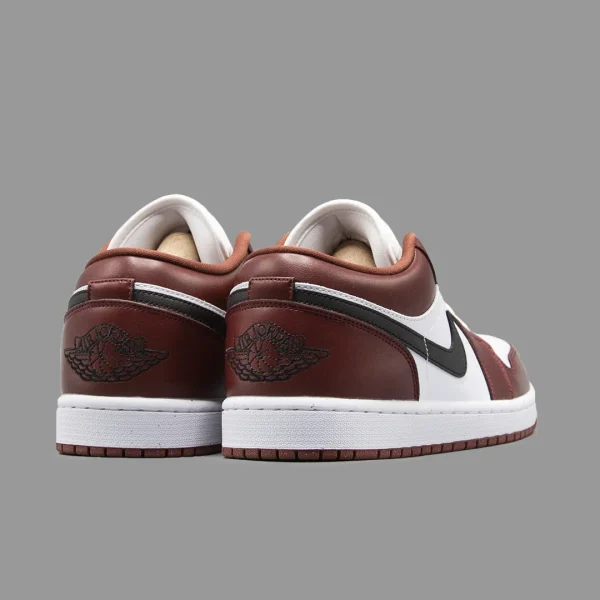 نایکی جردن 1 قهوه ای سفید ساق کوتاه | Nike Air Jordan 1 Low OG Bronze Eclipse - Image 3