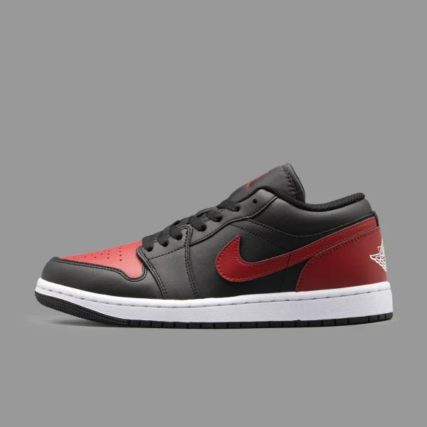 نایکی جردن 1 مشکی زرشکی ساق کوتاه | Nike Air Jordan 1 Low OG Black Maroon