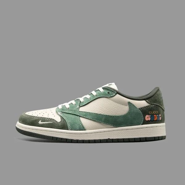 نایکی جردن 1 ترویس اسکات گوچی ساق کوتاه | Nike Air Jordan 1 Low OG Travis Scott X Gucci