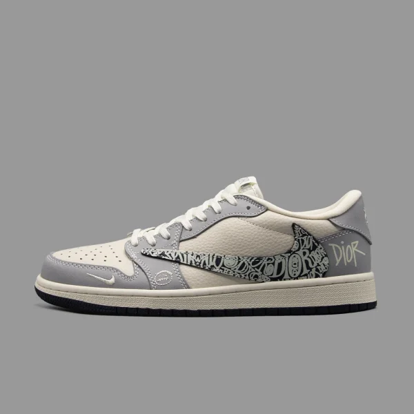 نایکی جردن 1 ترویس اسکات دیور ساق کوتاه | Nike Air Jordan 1 Low OG Travis Scott X Dior