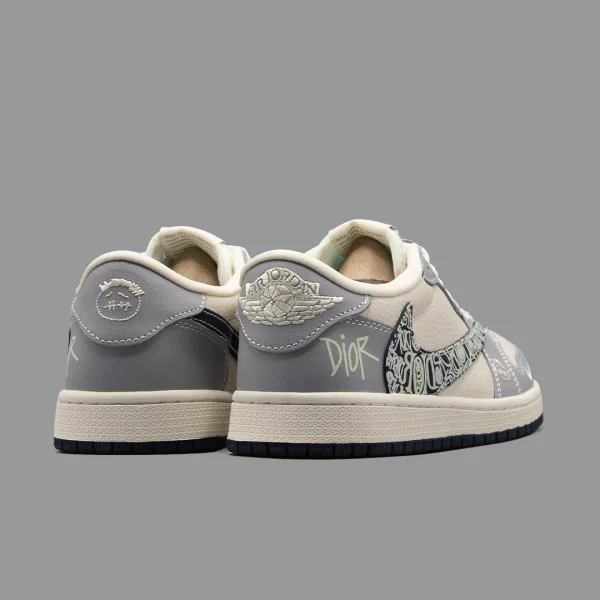 نایکی جردن 1 ترویس اسکات دیور ساق کوتاه | Nike Air Jordan 1 Low OG Travis Scott X Dior - Image 3