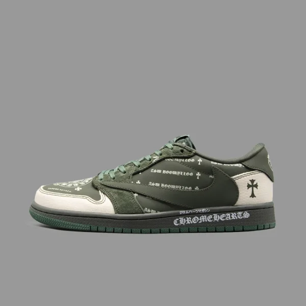 نایکی جردن 1 ترویس اسکات کروم هارتس ساق کوتاه | Nike Air Jordan 1 Low OG Travis Scott X Chrome Hearts