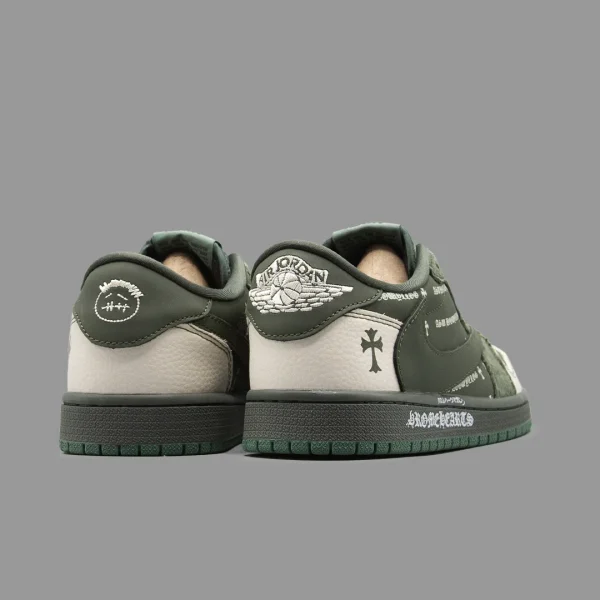 نایکی جردن 1 ترویس اسکات کروم هارتس ساق کوتاه | Nike Air Jordan 1 Low OG Travis Scott X Chrome Hearts - Image 3
