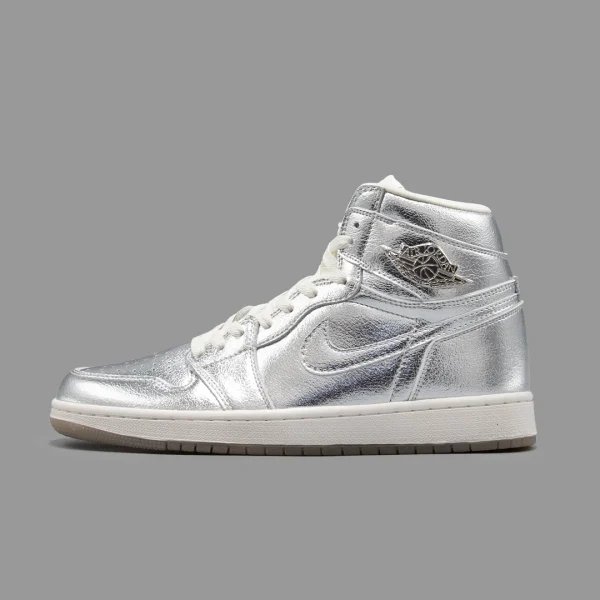 نایکی جردن 1 نقره ای ساقدار | Nike Air Jordan 1 High OG Metallic Silver