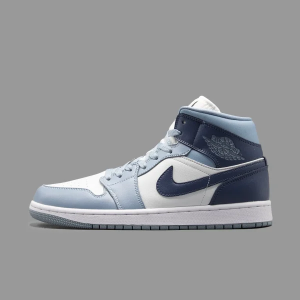 نایکی جردن 1 آبی سرمه ای ساقدار | Nike Air Jordan 1 High OG Wolf Grey Midnight Navy