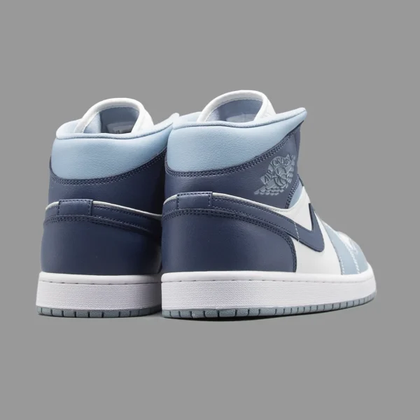 نایکی جردن 1 آبی سرمه ای ساقدار | Nike Air Jordan 1 High OG Wolf Grey Midnight Navy - Image 3