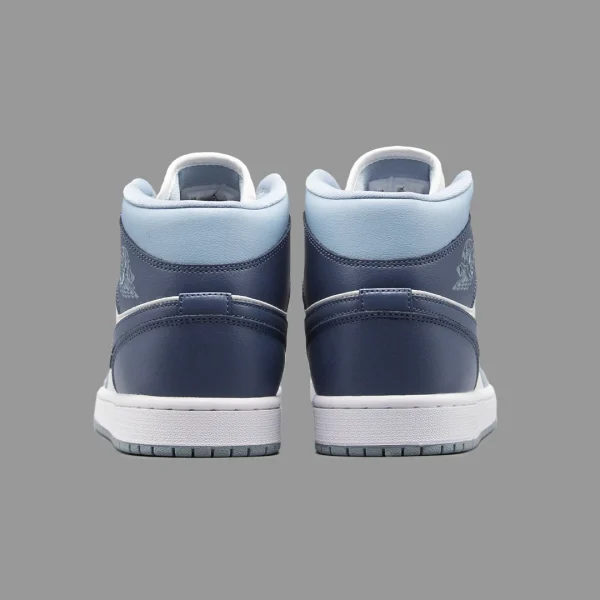 نایکی جردن 1 آبی سرمه ای ساقدار | Nike Air Jordan 1 High OG Wolf Grey Midnight Navy - Image 4