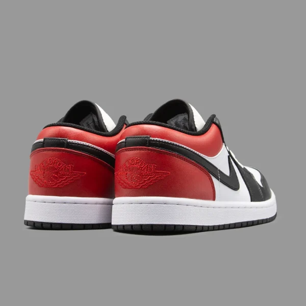 نایکی جردن 1 مشکی قرمز ساق کوتاه | Nike Air Jordan 1 Low OG Black Toe - Image 3